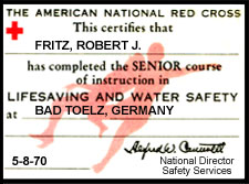 Lifesaving and Water Safety Certification; page 1